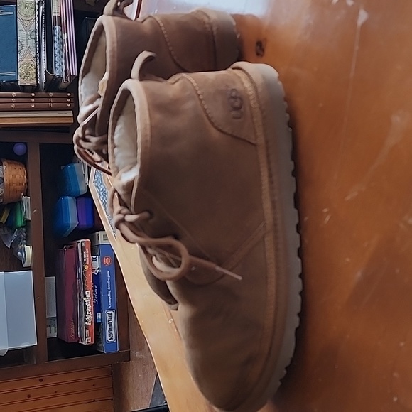 Lace up Uggs ankle boots chestnut sz 9 EU 40 - Picture 7 of 13